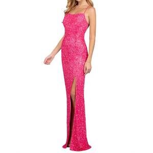 NEW SCALA long gown in coral